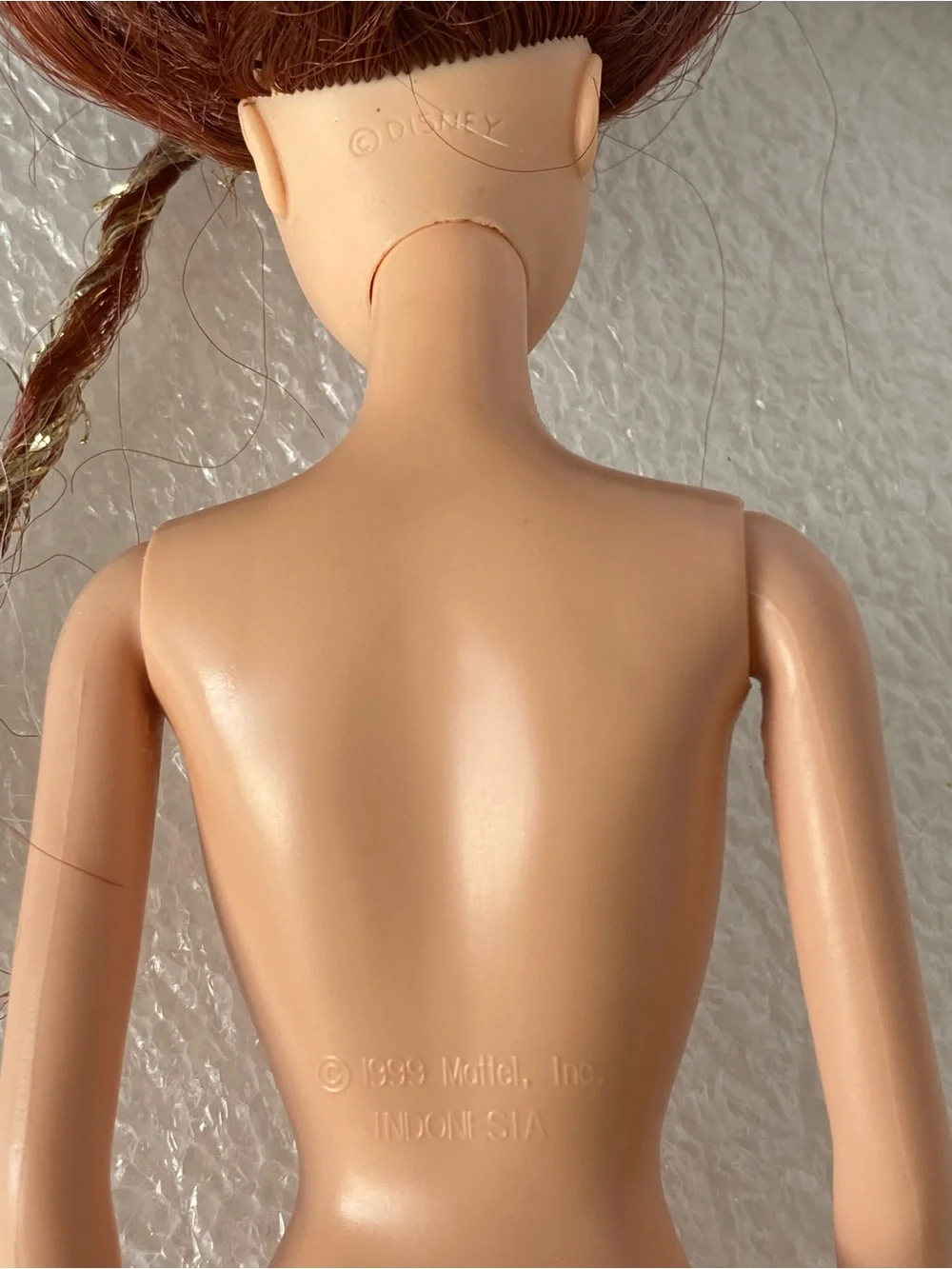 Vintage 2004 Barbie Disney Sparkle Princess Belle Mattel #G7935 - Redressed